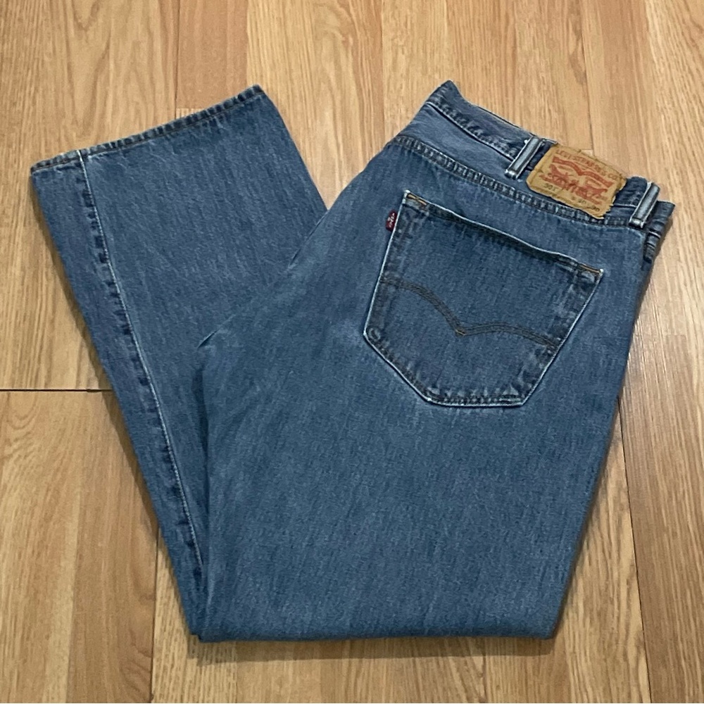 Levi's 501 Men’s 40x30 (38x28) Straight Fit Jeans Medium Blue Denim Button Fly